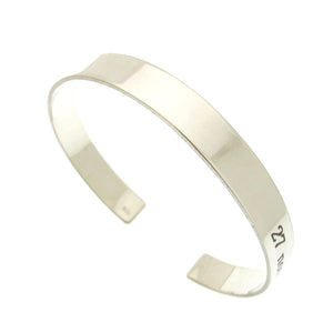 Polished Open Cuff Bangle Bracelet