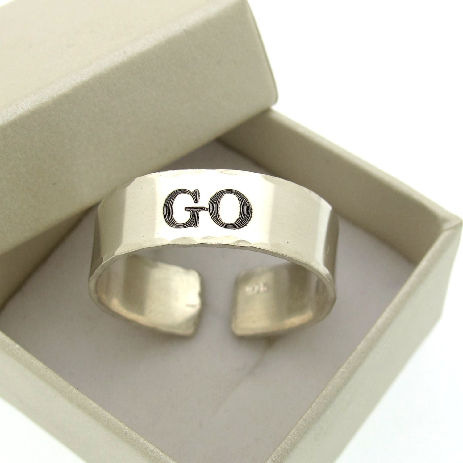 Mens sterling on sale silver thumb rings