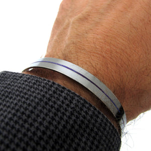 Thin Blue Line Bracelet - Gift for Police Officer