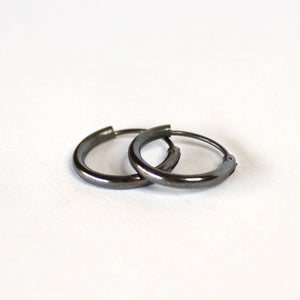 black hoop earrings for men, small hoops for men