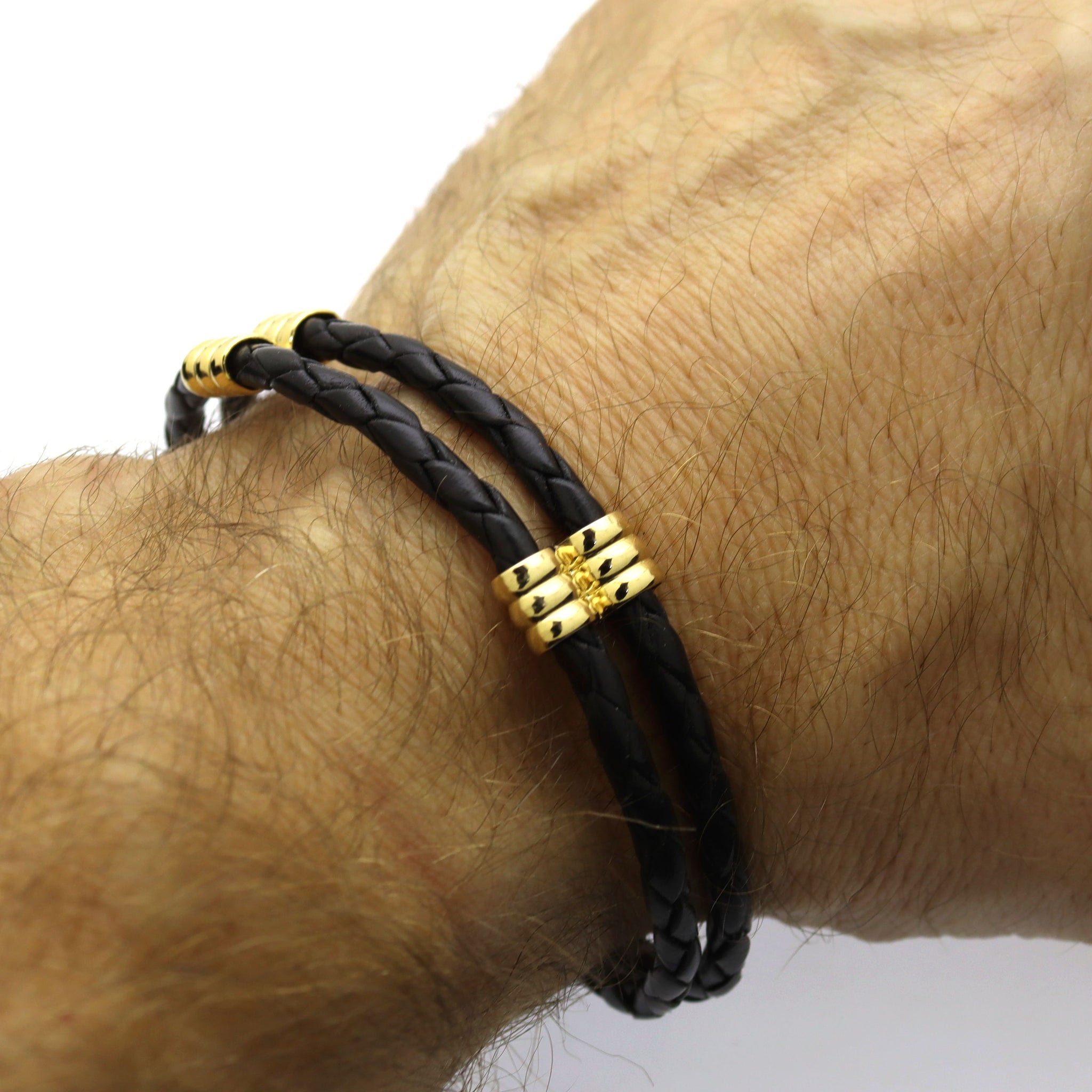 Cool Leather Bracelets for Men and Women Punk Rock Cuff Bracelet Best Gifts  | eBay