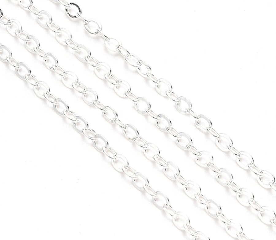 925 Sterling Silver 2mm Width Cable Chain