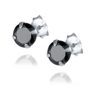 black studs earrings for men - onyx studs - mens earrings