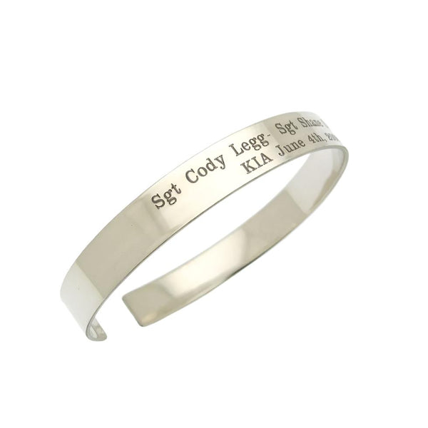 custom sgt US army bracelet for men