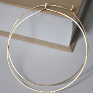 Thin Gold hoop earrings