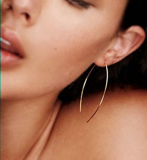Threader curved earrings