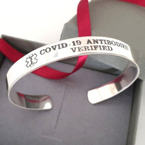 Medical Alert cuff bracelet - Med Alert Jewelry