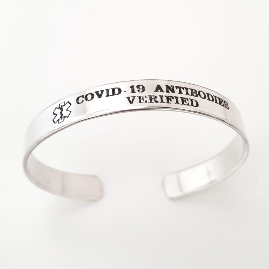 Medical Alert cuff bracelet - Med Alert Jewelry