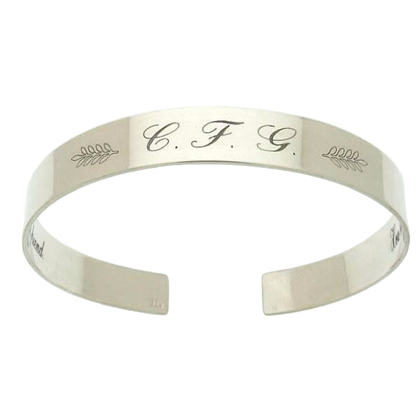 artisan engraved ornaments cuff bracelet
