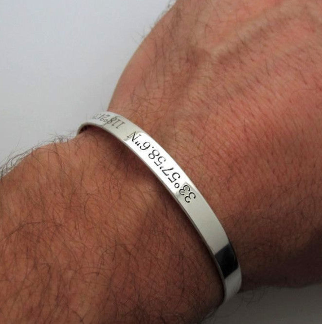 Silver Cuff with engraving