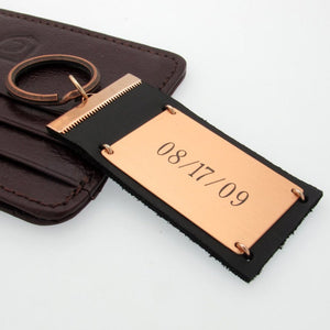 Inspiration Personalized Leather Keychain for Men
