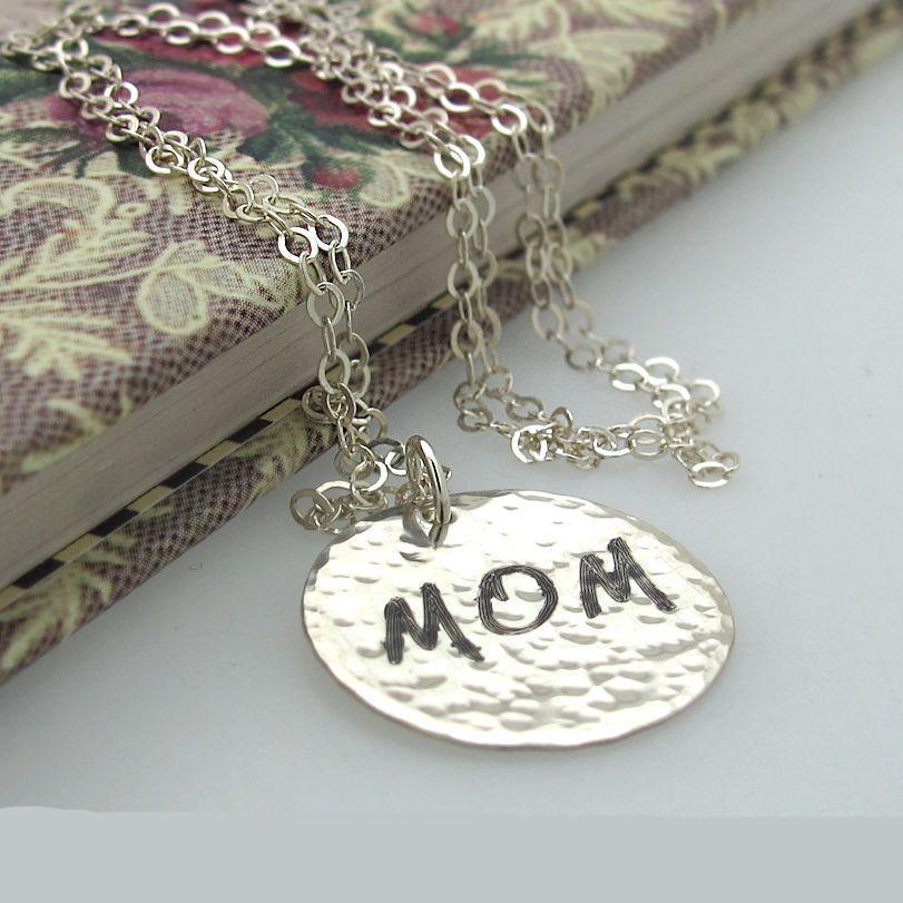 Mom engraved necklace