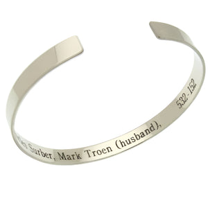 emergence info cuff bracelet