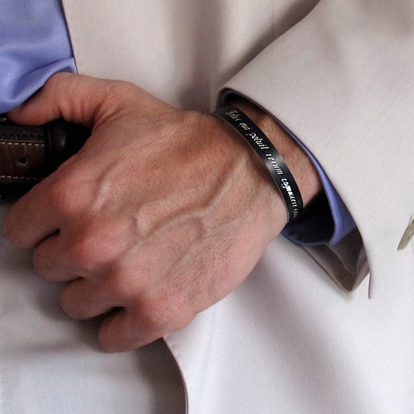 Handwriting Cuff Bracelet 