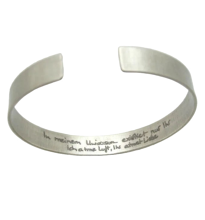 Actual Handwriting Engraved Bracelet