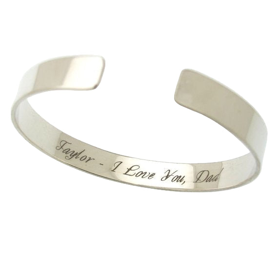 Army daughter silver bracelet