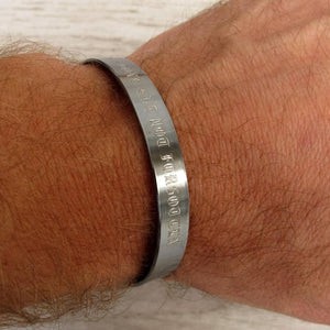 Engravable Mens Bracelet - Husband Gift