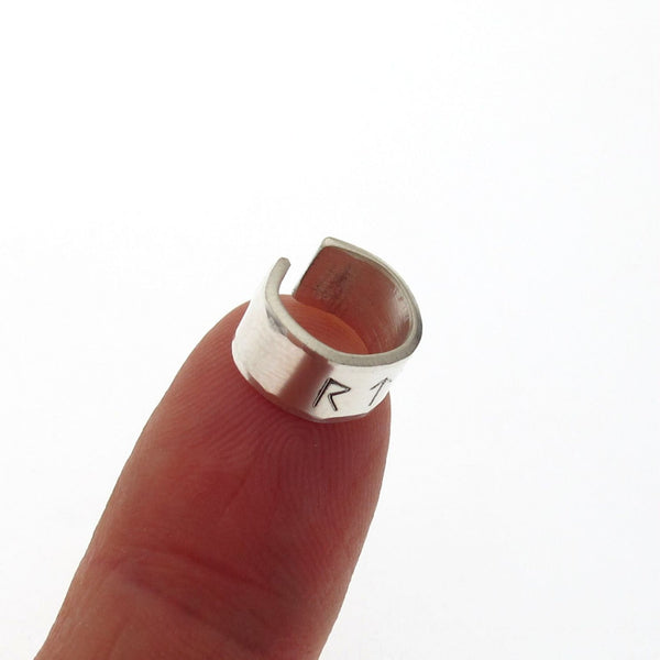 Personalized Sterling Silver Earcuff for Men - Non Pierce Ear Cuff