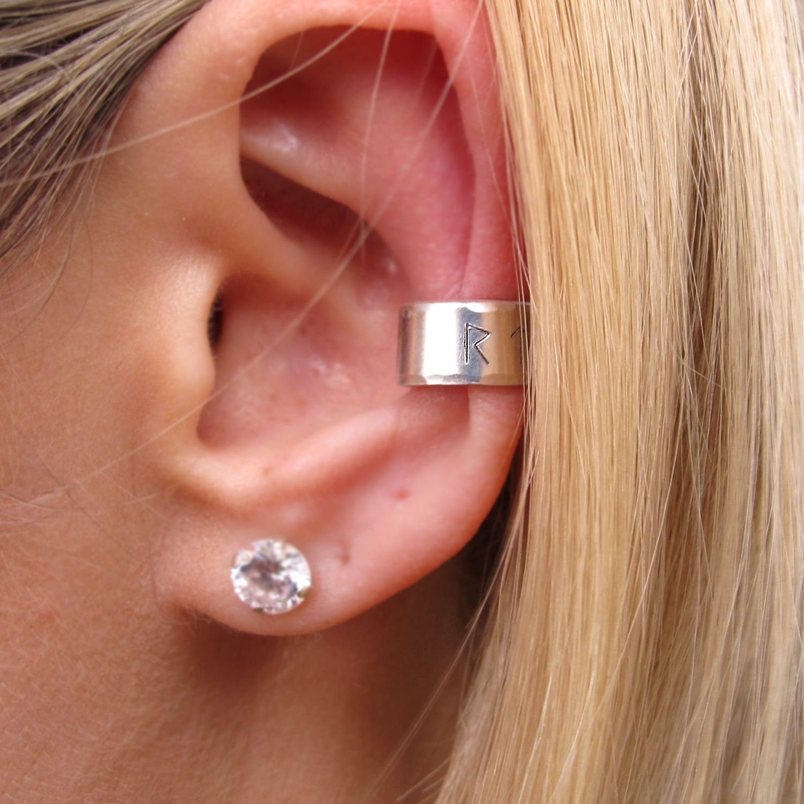 Hammered Ear Cuff, No Piercing Jewelry