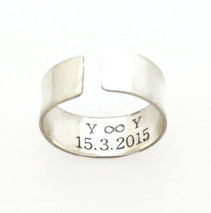 Inspirational Ring - Engraved Quote Ring