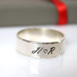 Pure Sterling Silver Band - Custom Engraved Ring