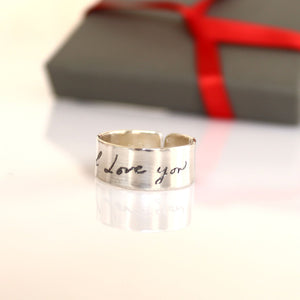 Actual Handwriting Ring - Gift for Boyfriend