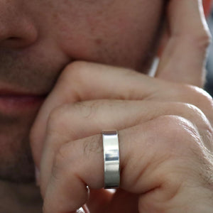 Mens Sterling Silver Signet Ring