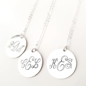 Custom Initials Necklace - Bridesmaids Gift  