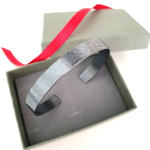 Antiqued Finish Cuff - Black Bracelet for Men
