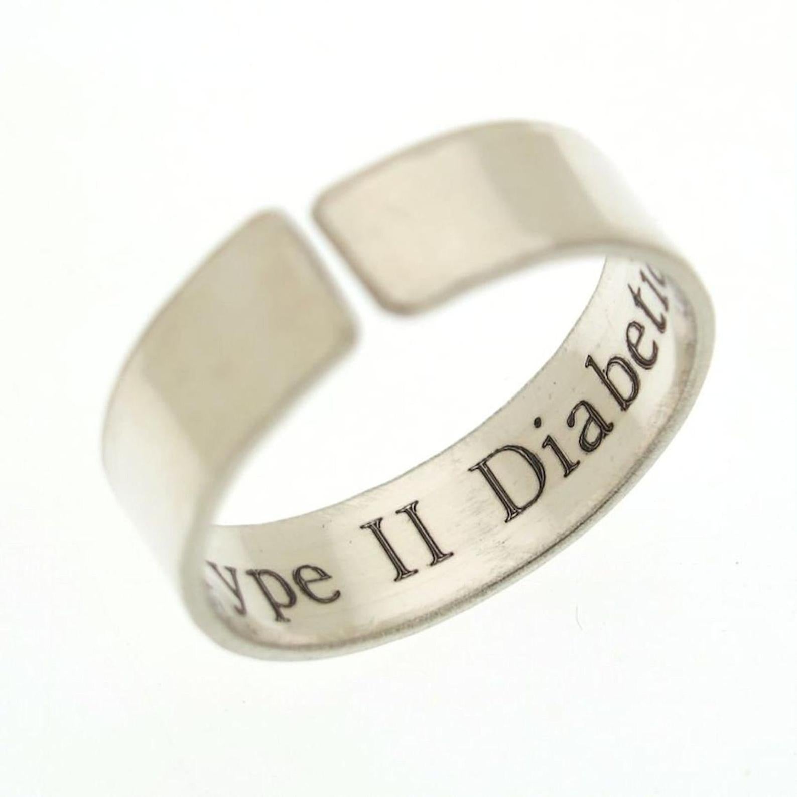 Personalized Medical Alert EMT Symbol Ring - Personalized Band ring ...