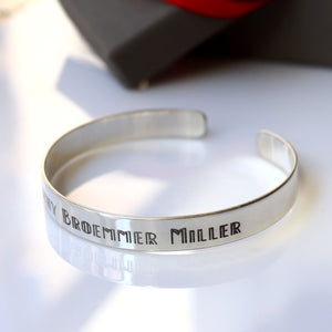 Name Bracelet - Sterling Silver Cuff
