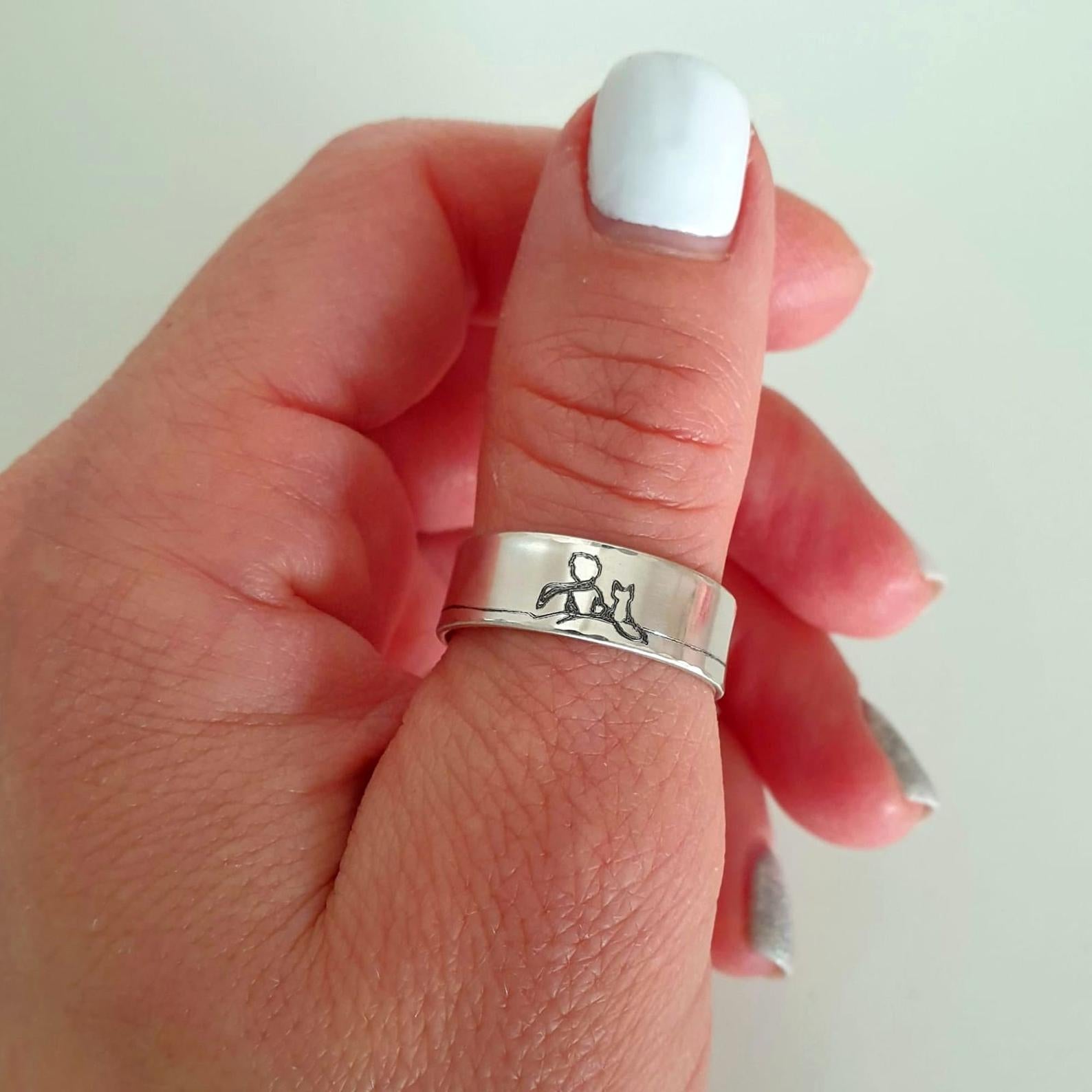 Custom Engraved Nameplate Ring – Leviticus Jewelry