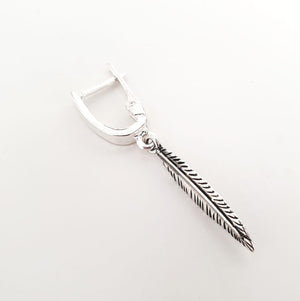 Feather Earring for men - Dangle earring