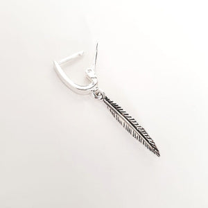 Feather Earring for men  - Native American Feather Earring