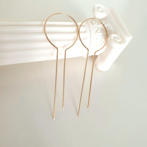 Statement jewelry - Long Threader Earrings