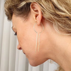 Statement jewelry - Long Threader Earrings