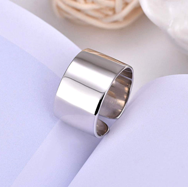 Men's Sterling Silver Wide Ring – Isaiah 43:1 Bible Verse Jewelry