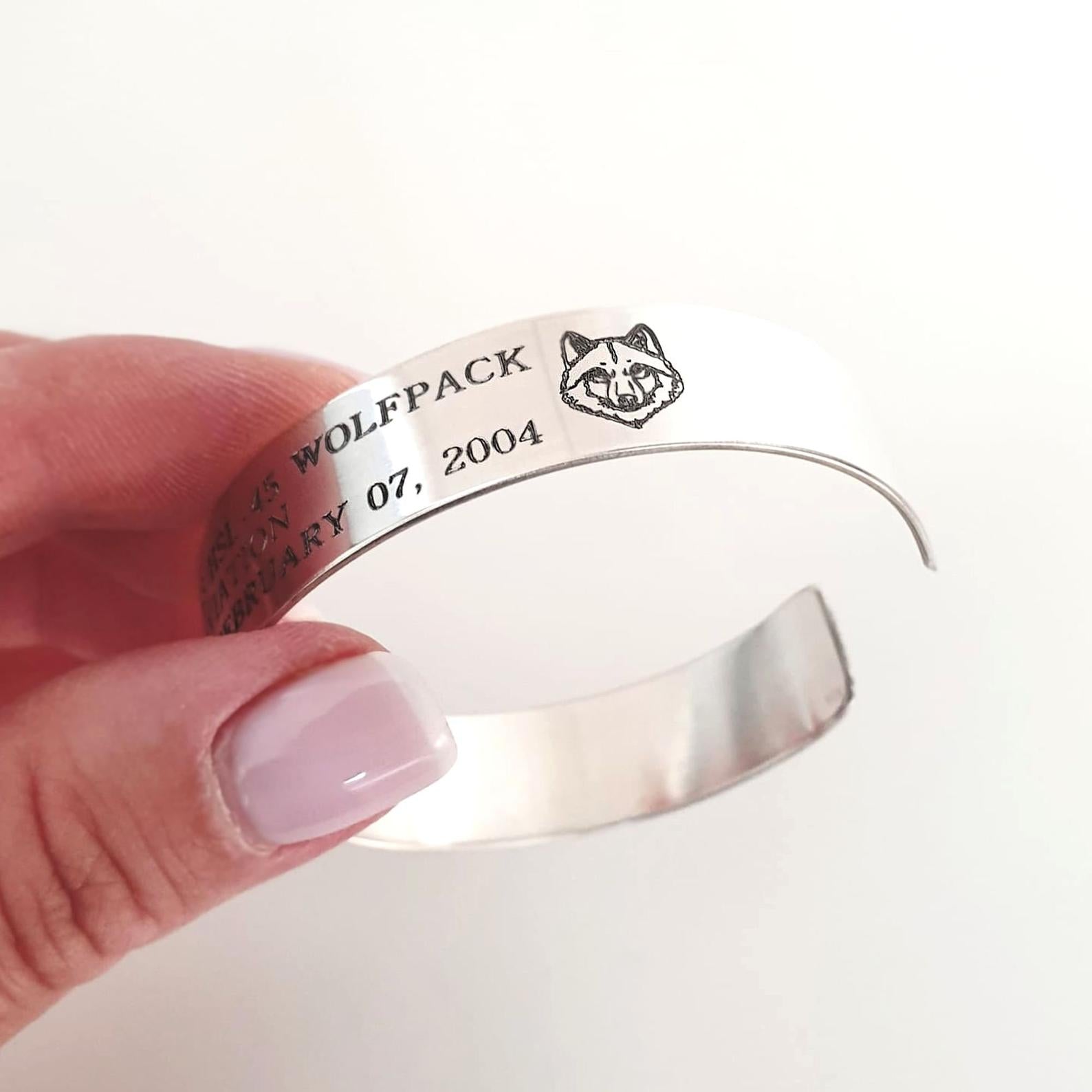 Military Bracelet Honor the Fallen Hero US Army jewelry gifts hero Nadin Art Design Personalized Jewelry