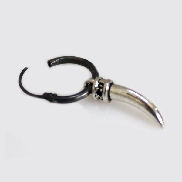 rustic black earring for men