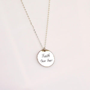 Coin Disc Necklace - Custom Name Necklace