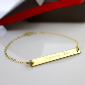 Personalized Friendship Gift - Gold Bracelet