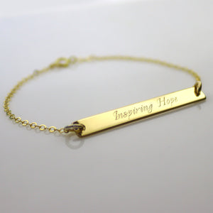 Personalized Friendship Gift - Gold Bracelet