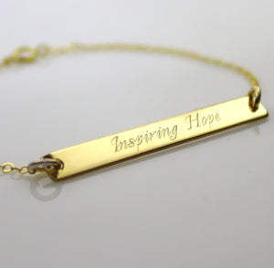 Personalized Friendship Gift - Gold Bracelet