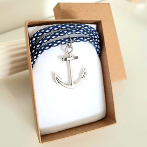 Anchor Pendant Necklace, Nautical gift