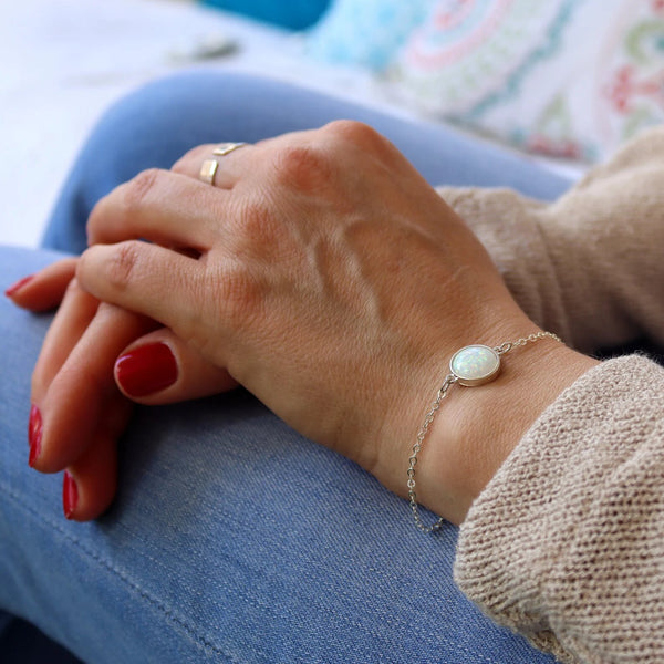 Moonstone Gemstone Bracelet - Christmas Gift For her