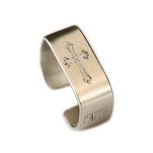 Faith Cross Ring - Mens Christian Ring