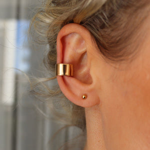 Cartilage Earring - Minimalist Thick Ear Cuff
