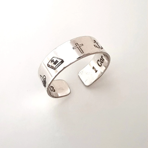 Custom Engraved Band - Spiritual Symbol Ring