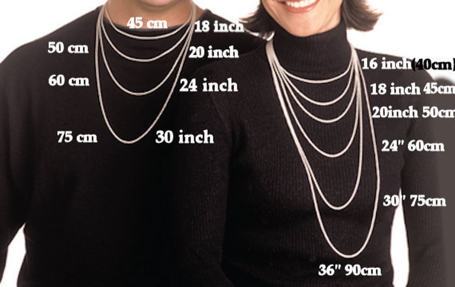 Where does a 20-inch necklace fall? - Quora