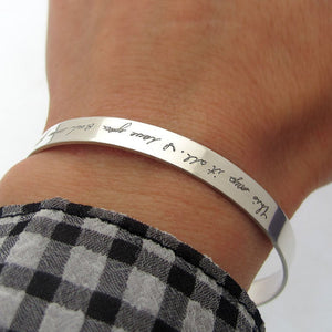 Custom Handwriting Bracelet for her